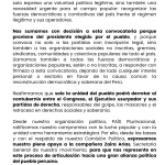 COMUNICADO OFICIAL | POR LA UNIDAD DEL PUEBLO Y LA RECONSTRUCCIÓN DEMOCRÁTICA EN EL PERÚ